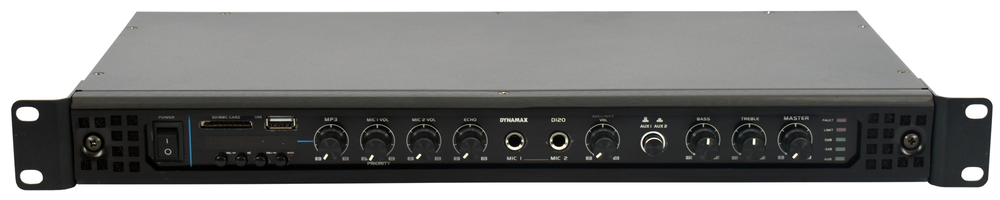 DYNAMAX Background Music System For Cafe, Restaurant, Boutique DYNAMAX 120W PA Amplifier, 4