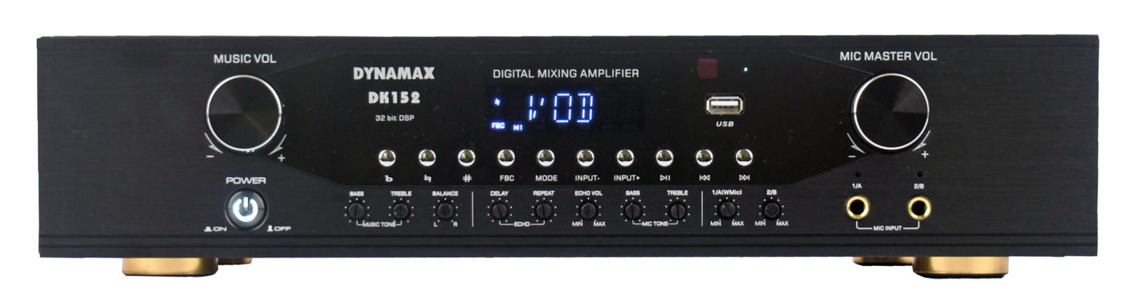 Home Karaoke Set DYNAMAX DK152 150W Digital Echo Home Karaoke Amplifier, 10