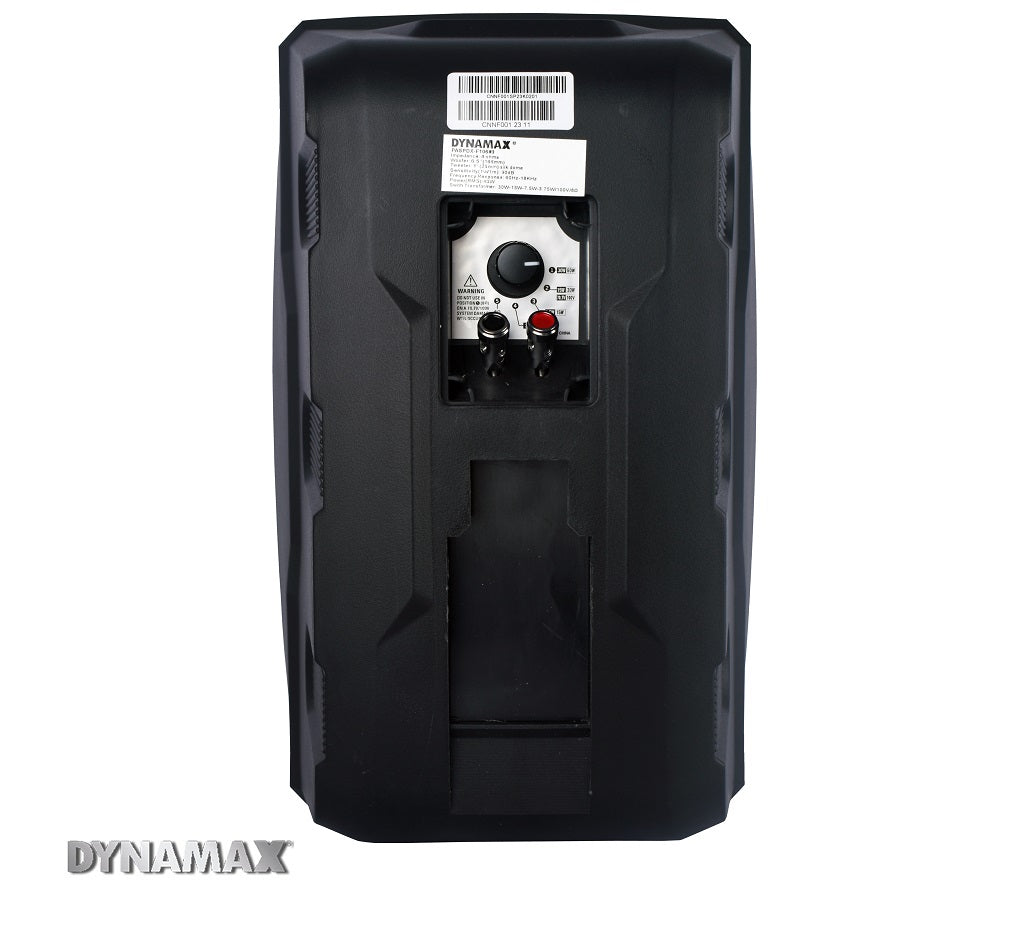 DYNAMAX F106#0 6.5” 30W /  F108#0  8” 40W Outdoor & Indoor Wall Mount Speaker Box Speaker with Waterproof IP65 (1 Pair)