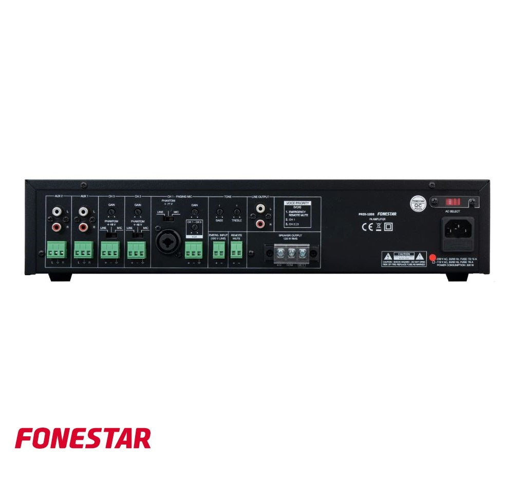 Fonestar PROX-120S 120W PA Amplifier, Public Address Amplifier