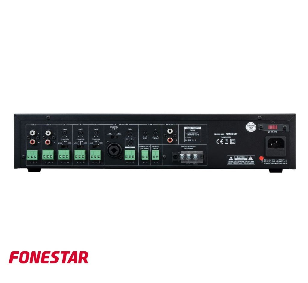 Fonestar PROX-240S 240W PA Amplifier, Public Address Amplifier