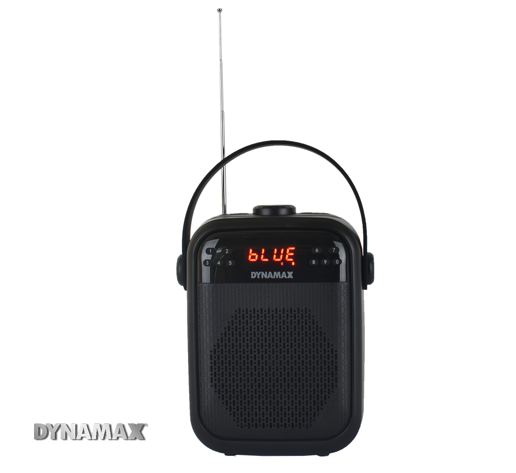 DYNAMAX SR150 Portable Speaker with UHF Wireless Mic with MCMC Approval Built-in Rechargeable Battery, TWS, FM Radio for teaching, speech