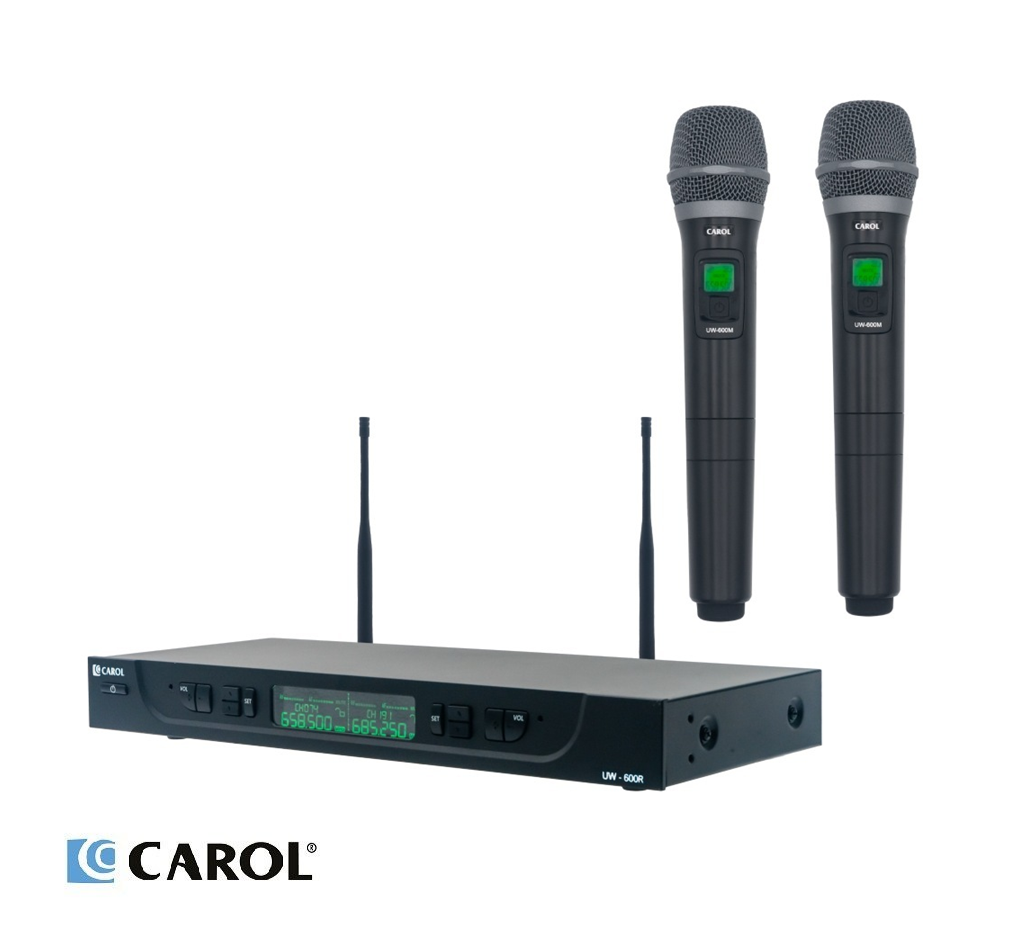 Live Sound System Studiomaster Core 151 15” Curve Array & BASS Reflex SUB, Studiomaster CXS12+R 12 Channel Mixing Console, CAROL UW600 UHF Wireless Microphone System