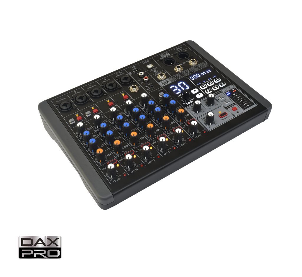 DAXPRO VM8 Professional 8CH Mixer Console – CSH Online Store