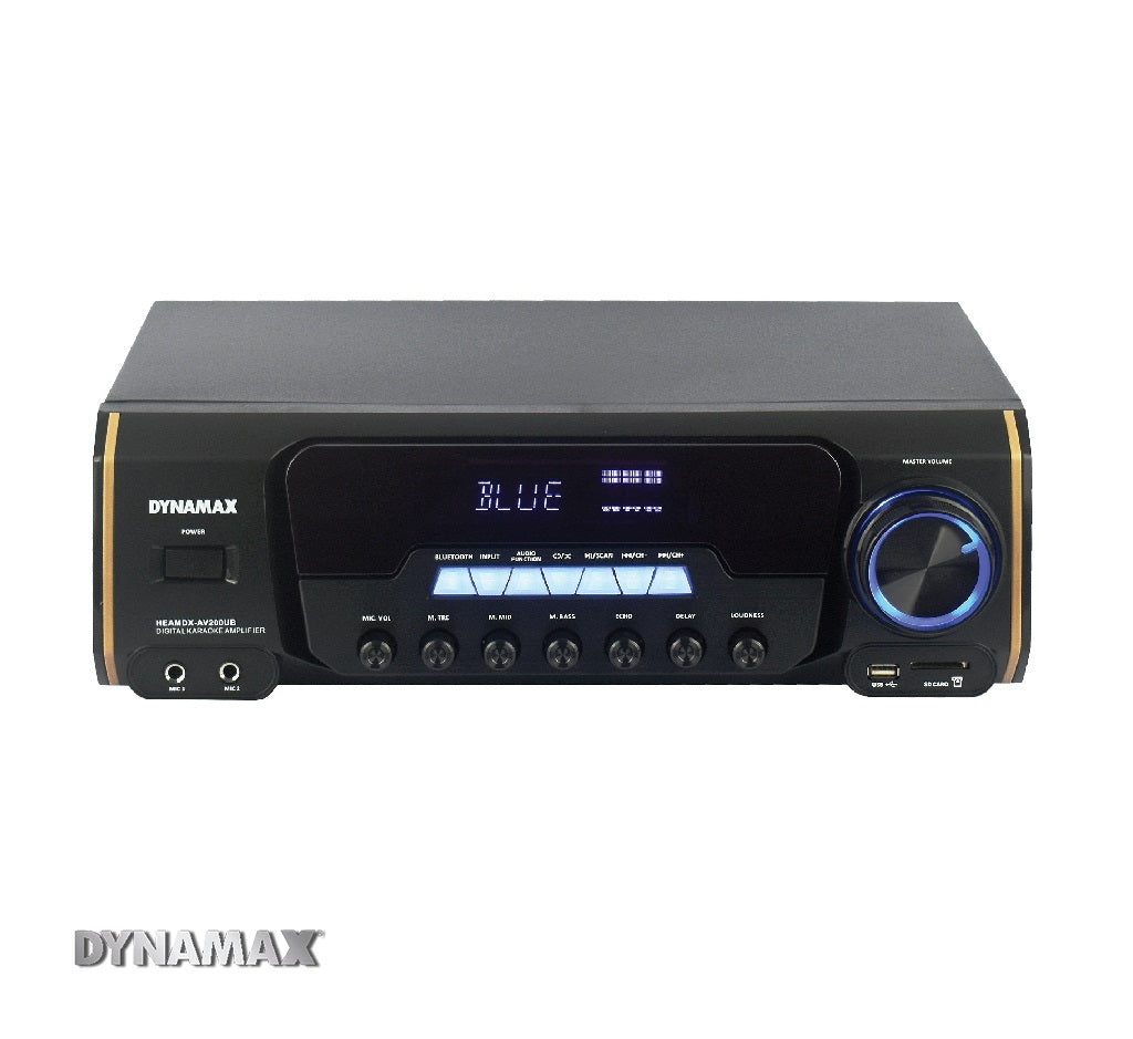 DYNAMAX AV100UB /AV200UB/AV220UB 50W x 2 (4 ohm) HiFi Stereo AV Karaoke Receiver Amplifier