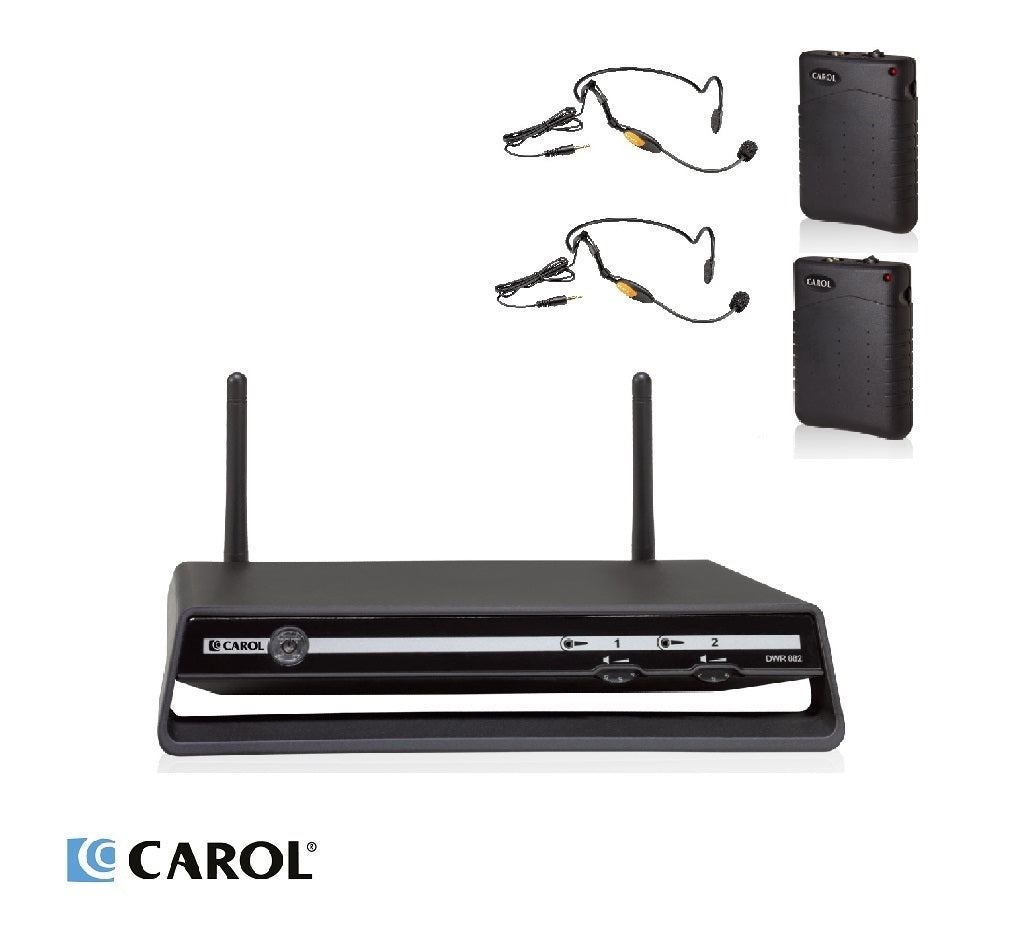 CAROL DWR882 Dual Channel Wireless Microphone Vocal Microphone