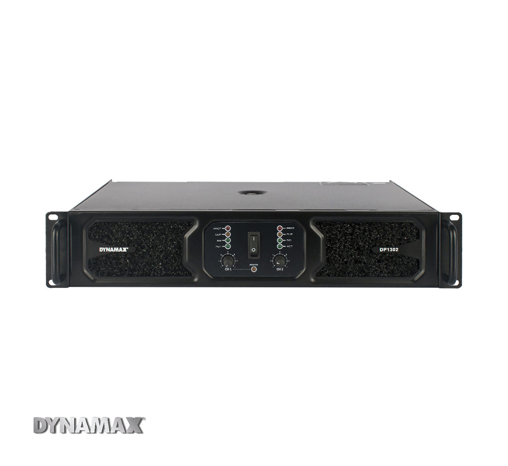 DYNAMAX DP1302 1300W 2-Channel Power Amplifier