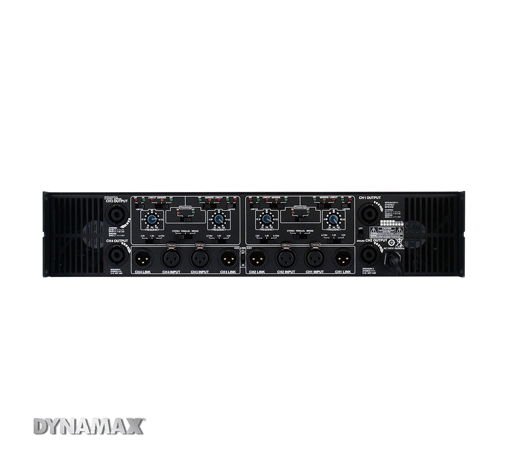 DYNAMAX DP440 400W 4-channel Power Amplifier