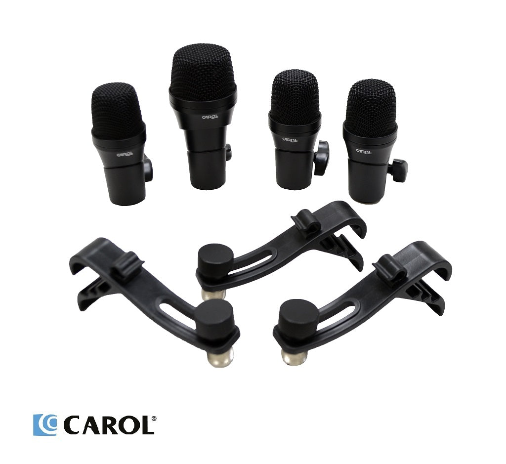 CAROL GODK4 Musical Instrument Microphone Set Go Drum Kit-4