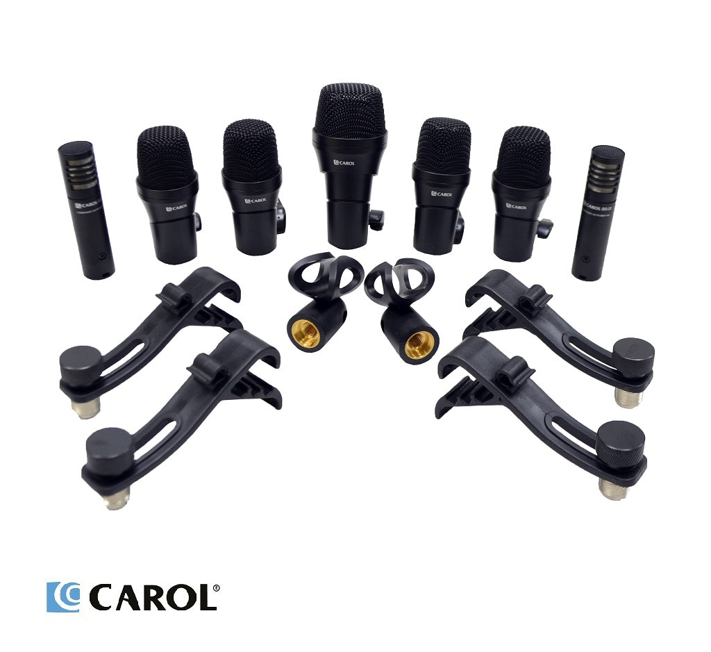 CAROL GODK7 Musical Instrument Microphone Set Go Drum Kit-7