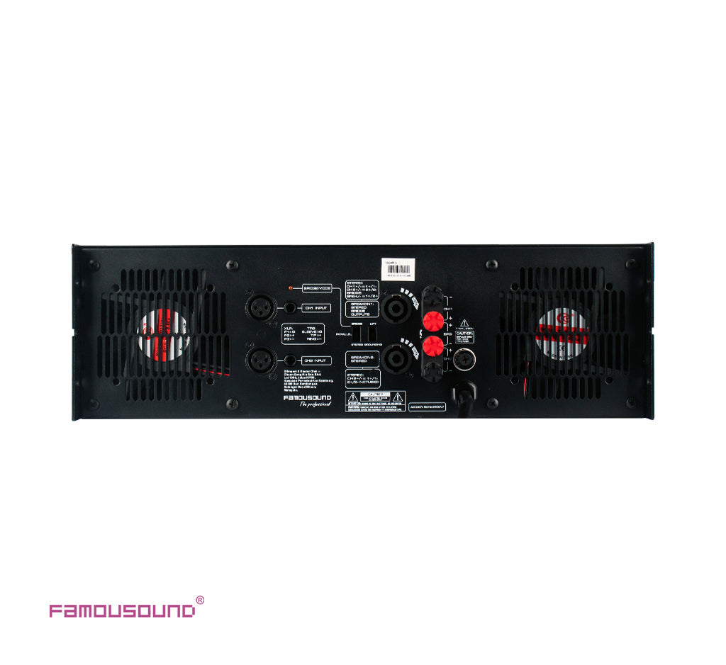 FAMOUSOUND MAX3600 2x520W Toriodal Transformer Power Amplifier