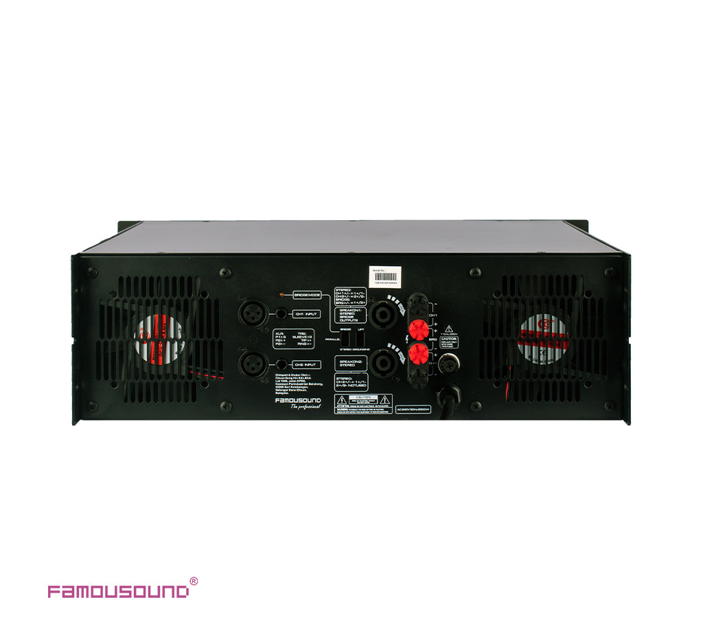 FAMOUSOUND MAX3600 2x520W Toriodal Transformer Power Amplifier