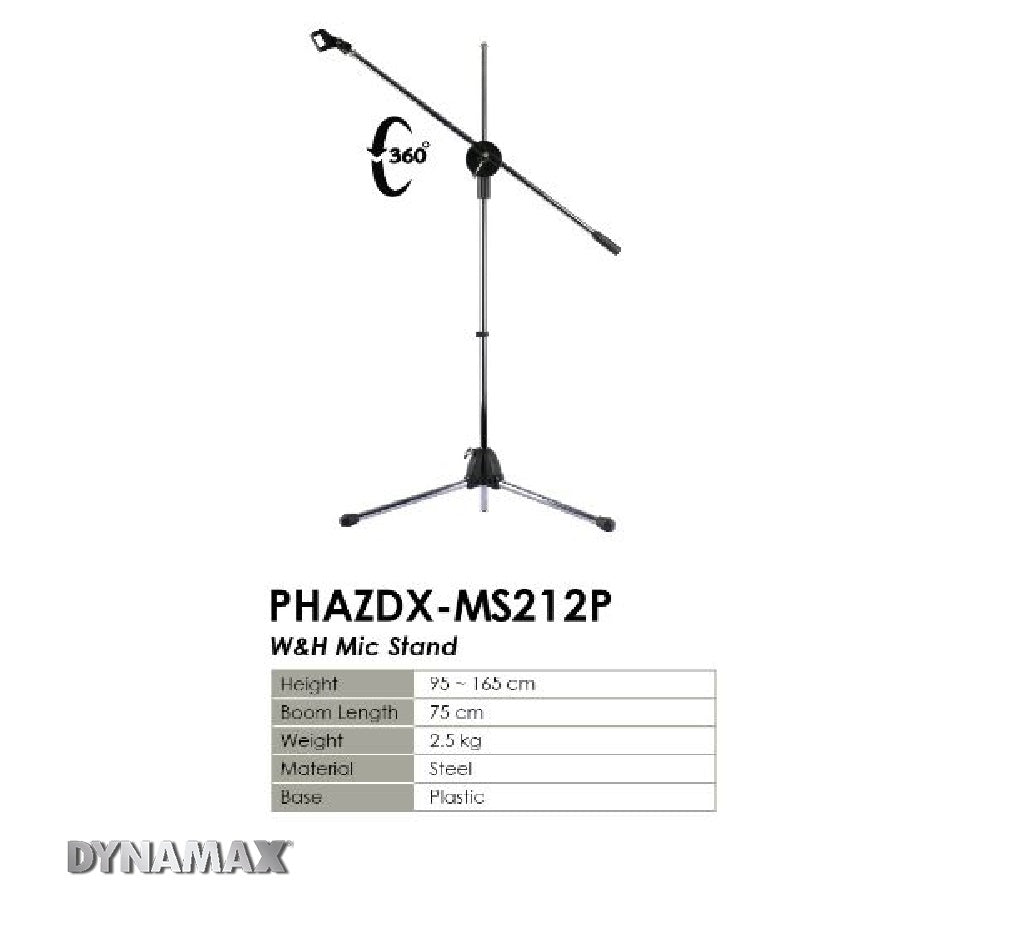 DYNAMAX MS212P Mic Floor Stand