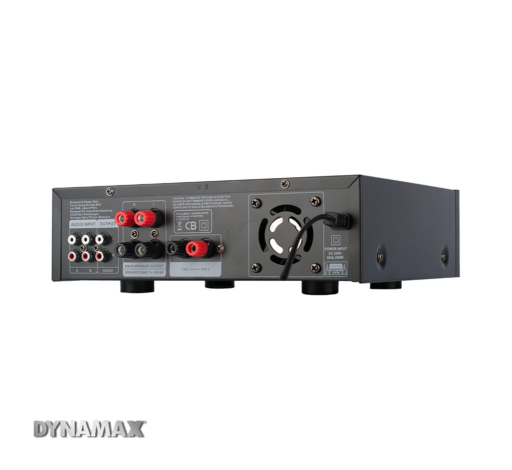 DYNAMAX MX6UB 60W x 2 (4 ohm) Stereo Karaoke Mixer Amplifier