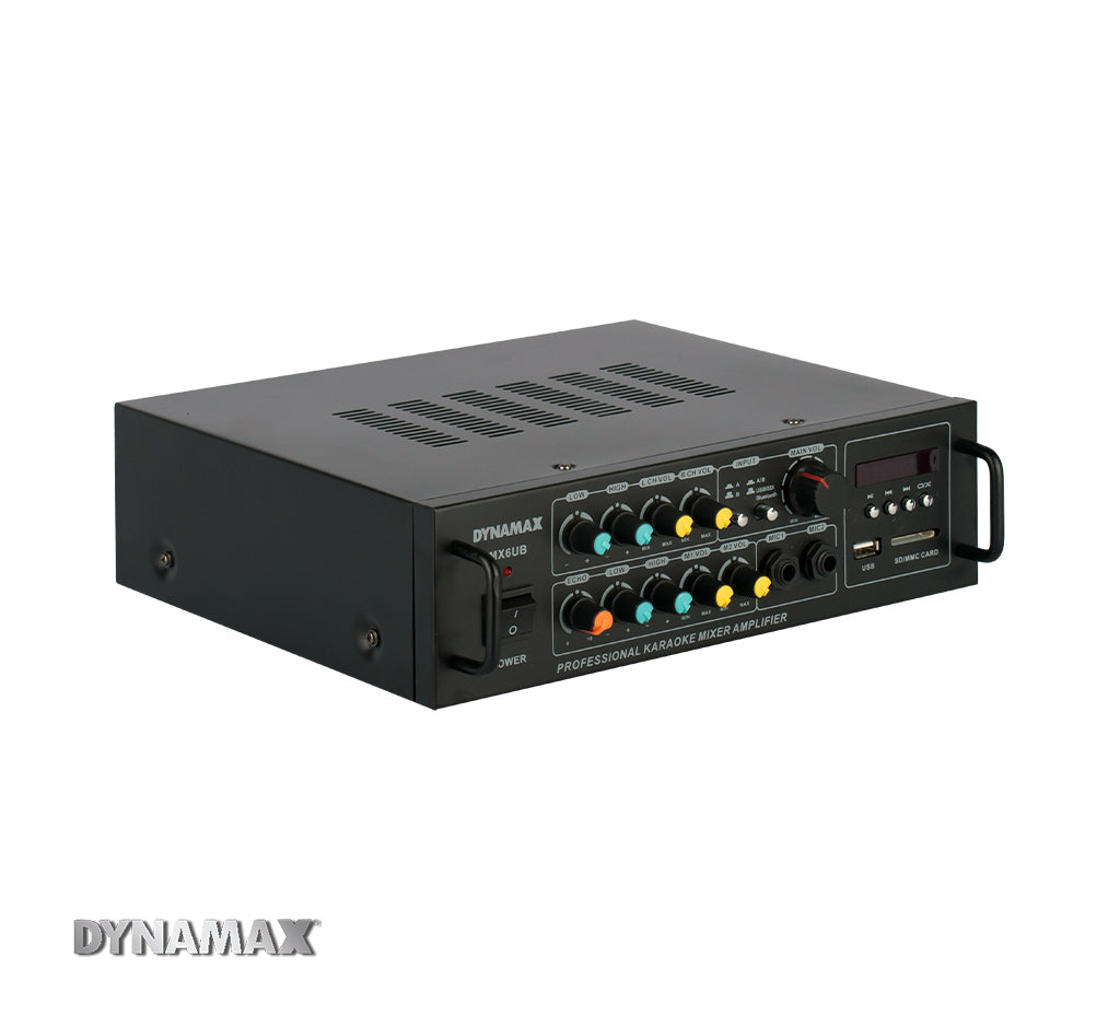 DYNAMAX MX6UB 60W x 2 (4 ohm) Stereo Karaoke Mixer Amplifier