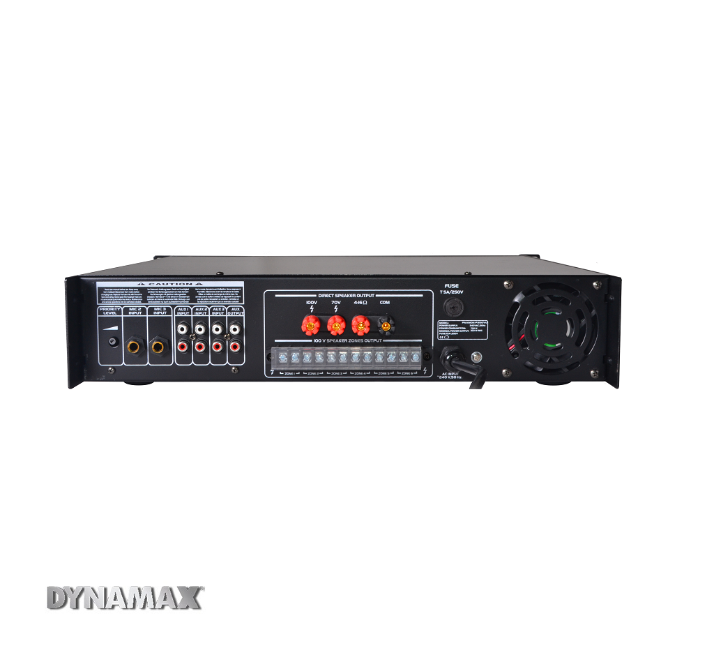 DYNAMAX P250VU 250W Public Mixer Amplifier