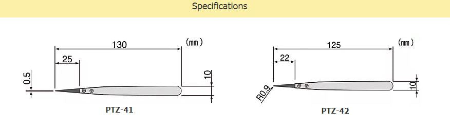 ENGINEER PTZ41 ESD Plastic-Tipped Tweezers