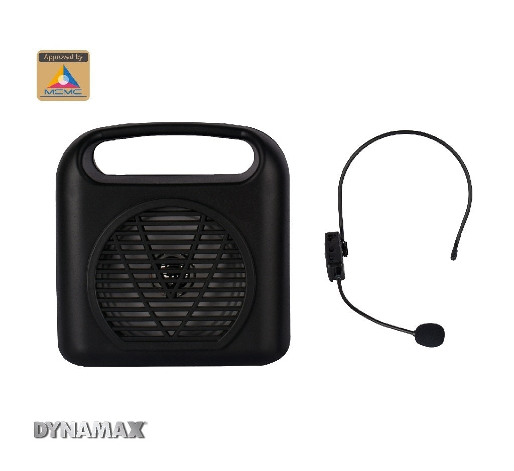 DYNAMAX SR132 Mini Portable Speaker with UHF Wireless Mic (MCMC Approval)Built-in Rechargeable Battery, TWS, FM Radio
