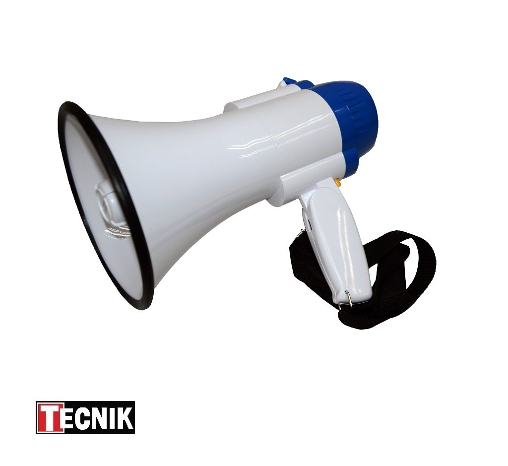 TECNIK SR66SC Megaphone With Siren, USB, Record, Mute, Rechargeable Battery