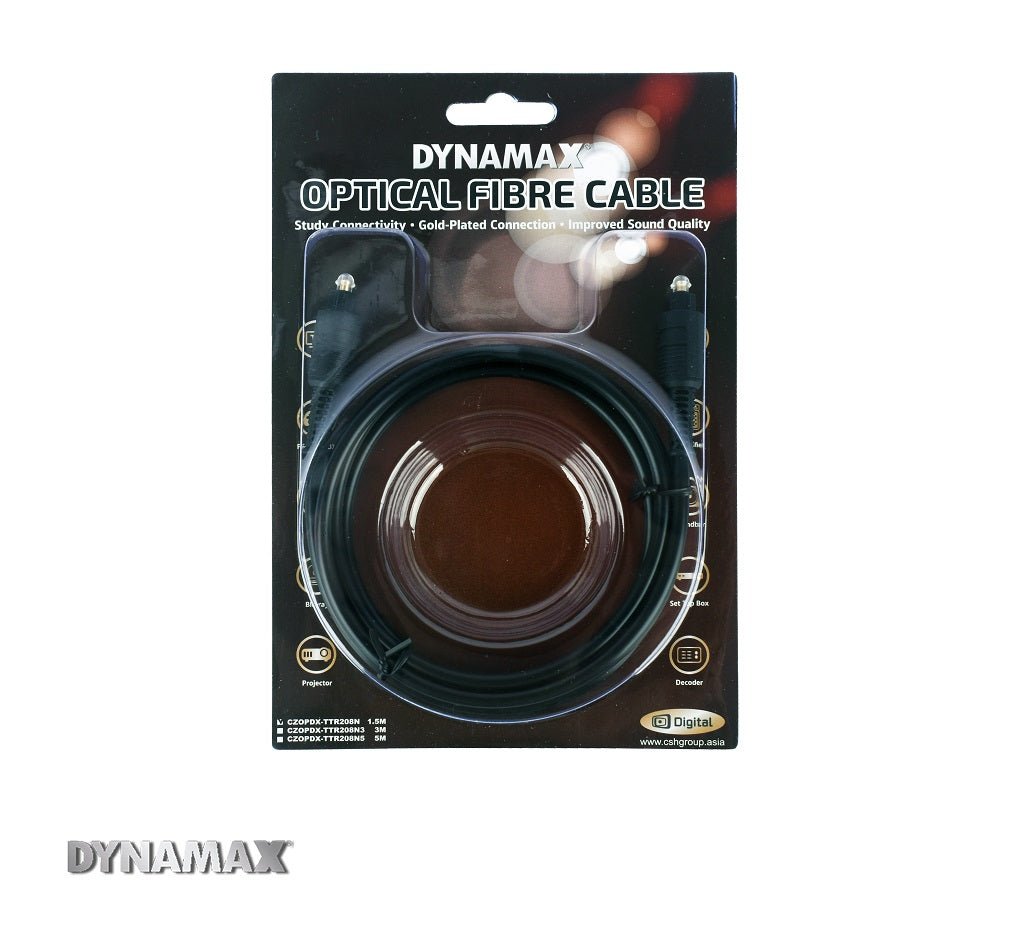 DYNAMAX TTR208N Optical Fibre Cable (1.5m / 3m)