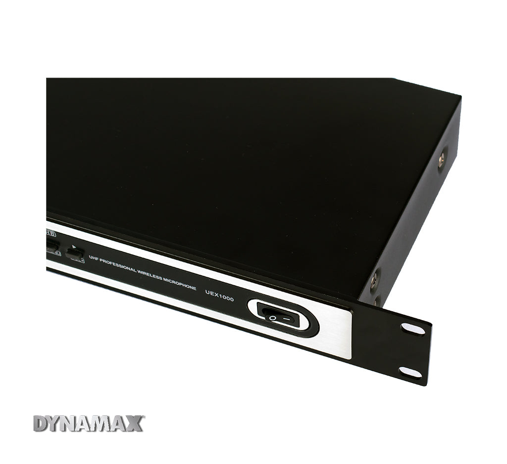 DYNAMAX UEX1000 Dual UHF Wireless Handheld Microphone