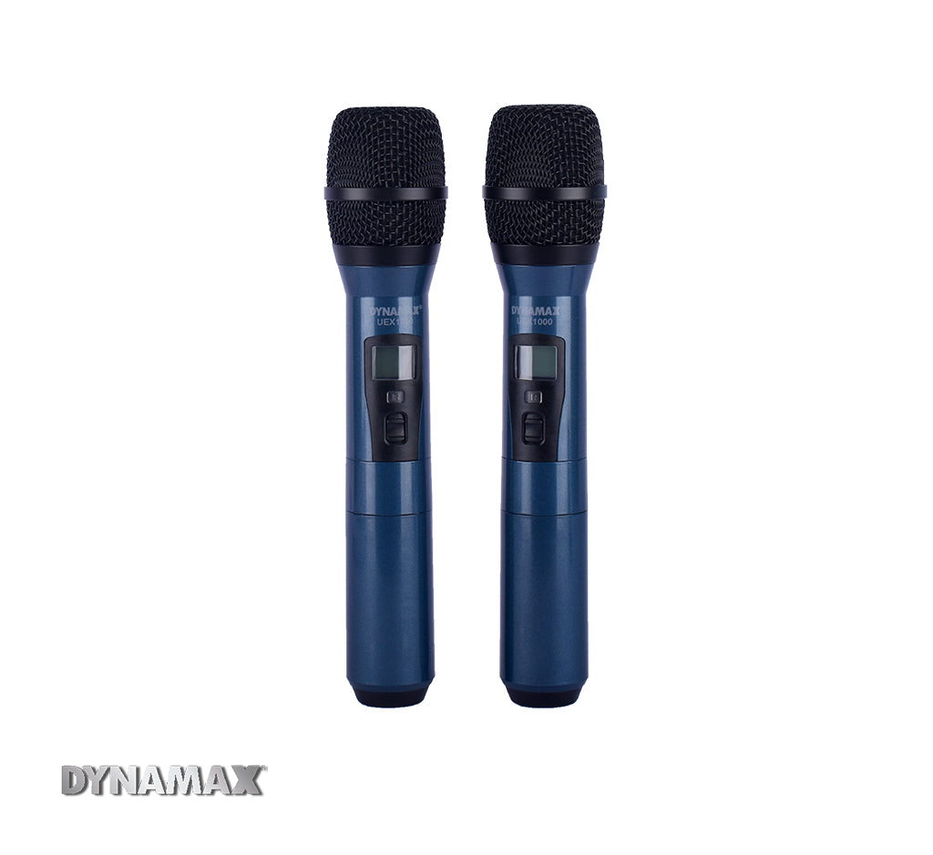 DYNAMAX UEX1000 Dual UHF Wireless Handheld Microphone