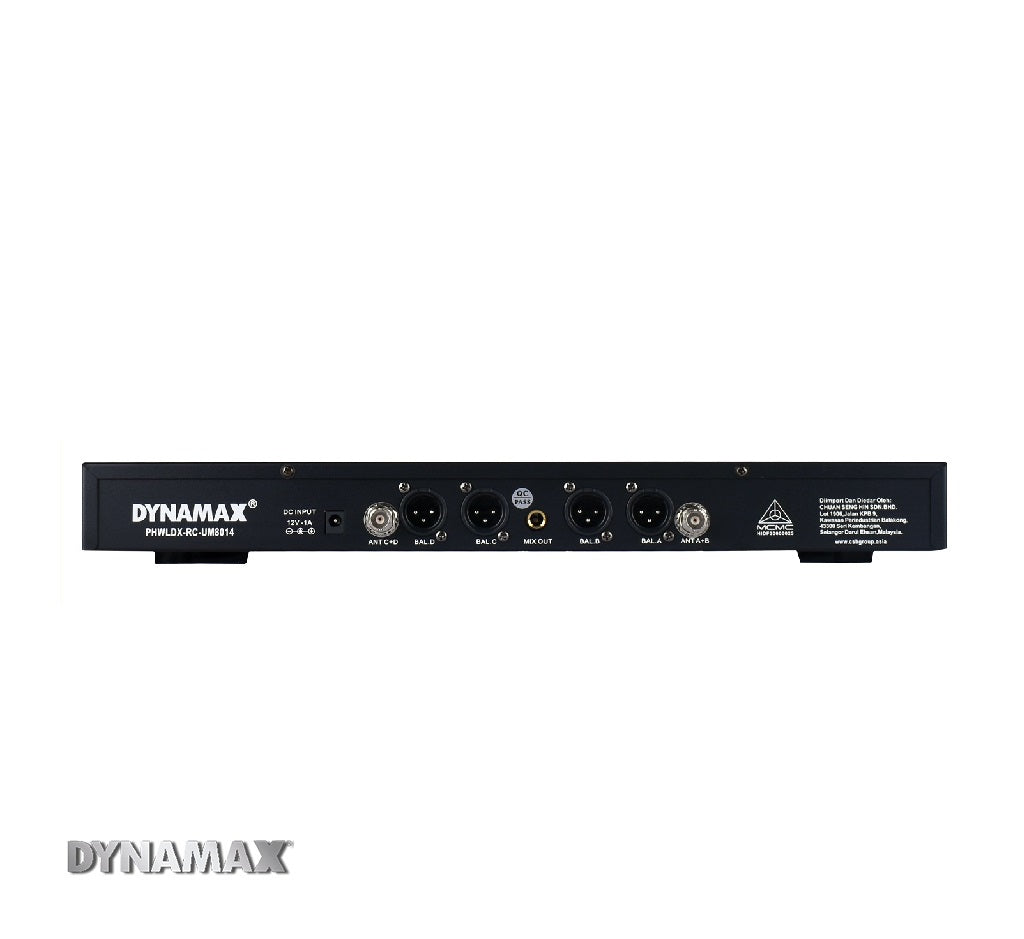 DYNAMAX UM8014  4-CH UHF Wireless Conference Microphone System (MCMC Approval)