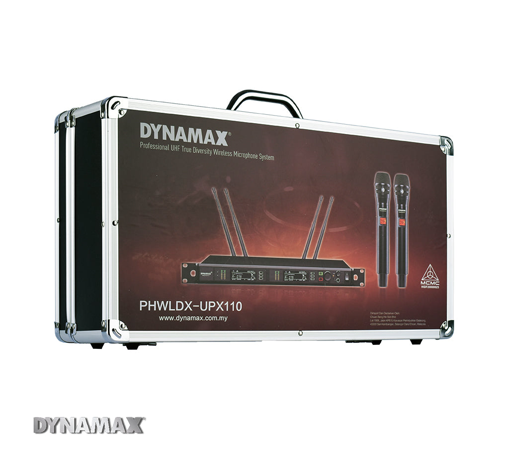 DYNAMAX UPX110 Dual UHF True Diversity Wireless Microphone