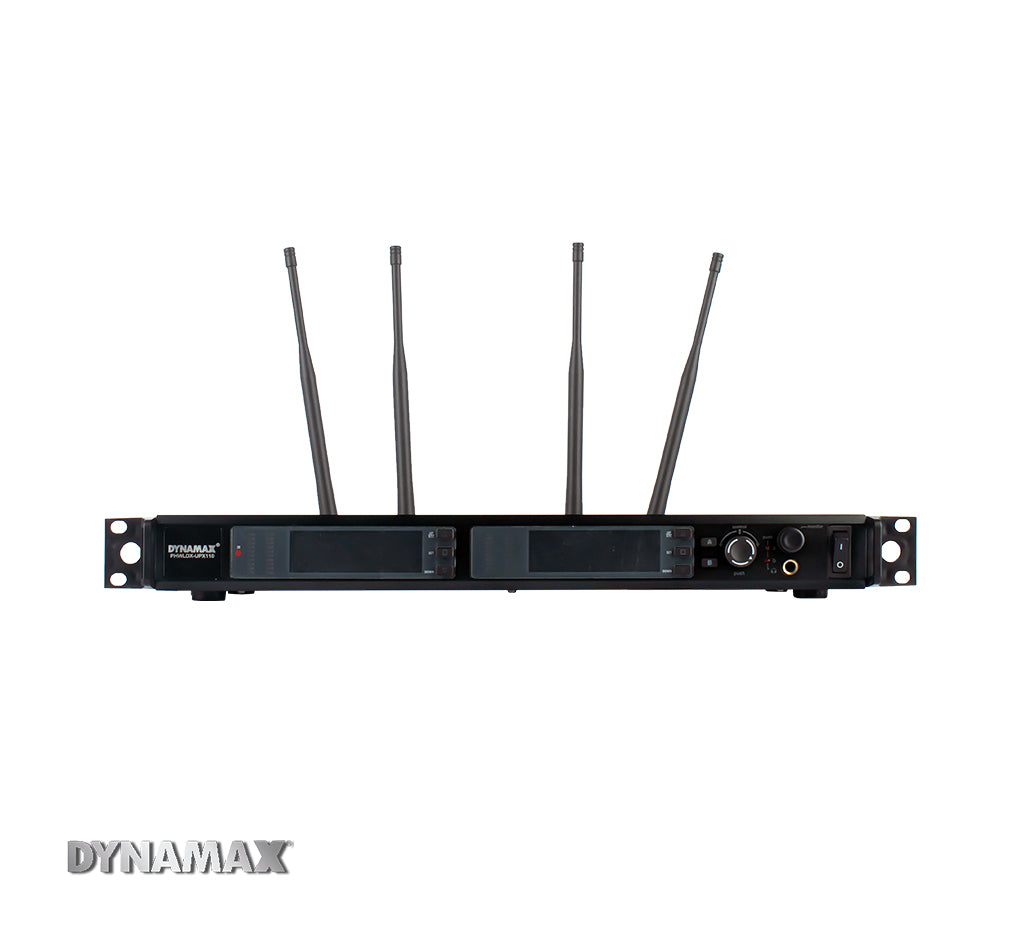 DYNAMAX UPX110 Dual UHF True Diversity Wireless Microphone