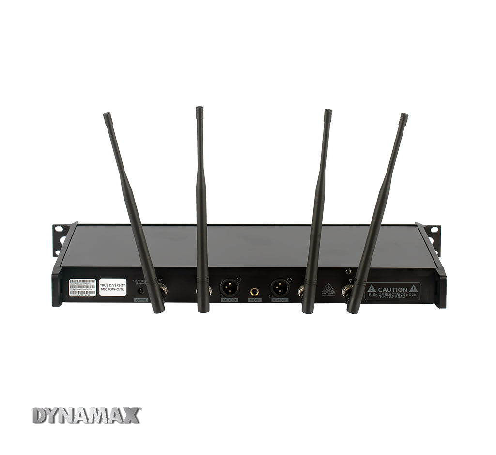DYNAMAX UPX110 Dual UHF True Diversity Wireless Microphone