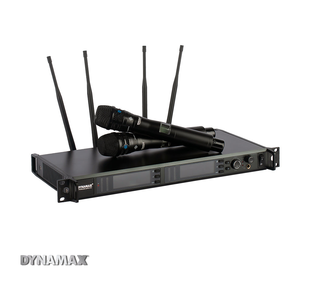 DYNAMAX UPX110 Dual UHF True Diversity Wireless Microphone