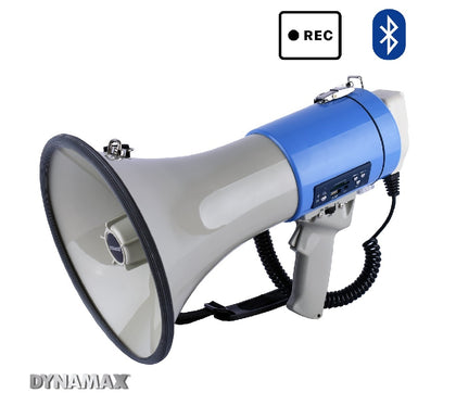 DYNAMAX SR99SUR 30W Megaphone with Bluetooth, Recording, Siren, USB, SD, AUX, Mute, Rechargeable Battery