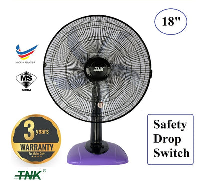 TNK TF1801 18 inch Table Fan Kipas Meja Safety Drop Switch