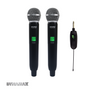 (MCMC) DYNAMAX U8095 Dual UHF Wireless Vocal Dynamic Microphone Headset Mic Mikrofon Wireless Mic Rechargeable Receiver