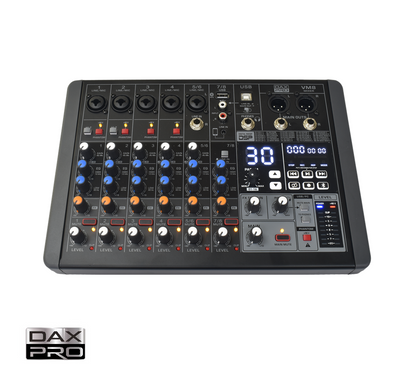 DAXPRO VM8 Professional 8CH Mixer Console