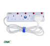 TNK 3/4/5 Gang Extension Trailing Socket (2m /5m) [SIRIM Approval] with 3Pin Molded 13A Fuse Plug [SIRIM]