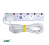 TNK 3/4/5 Gang Extension Trailing Socket (2m /5m) [SIRIM Approval] with 3Pin Molded 13A Fuse Plug [SIRIM]