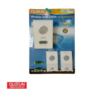 QUSUN D033K2B Wireless Door Chime With 51 Songs