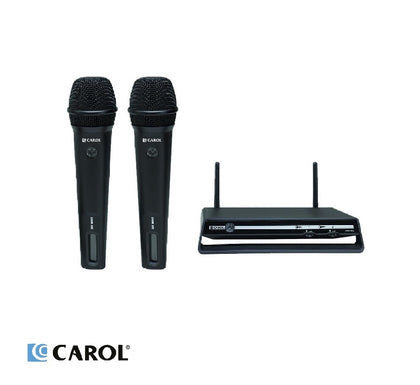 CAROL DWR882 Dual Channel Wireless Microphone Vocal Microphone