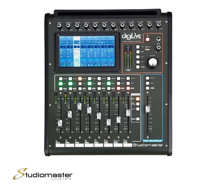 Studiomaster DGLIVE16 Digital Mixer 16 Channel, 12 mic Input & 2 Stereo & balanced XLR Output