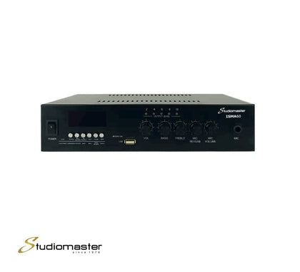 Studiomaster ISMA60 60W 100V Line 2 in Mixer Amplifier (Mic priority/ 2EQ/ MP3/ FM)