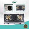 TNK 229SB Double Brass Burner Gas Stove Gas Cooking Stove Gas Cooker Stainless Steel Body Material