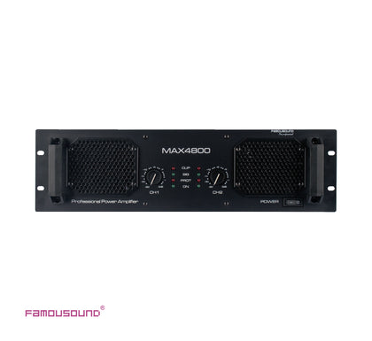 FAMOUSOUND MAX4800 2x830W Toriodal Transformer Power Amplifier