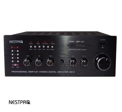 NESTPRO MXBS12 Professional Swiftlet Stereo Digital Amplifier