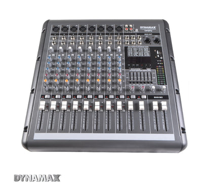 DYNAMAX MXVP8PU 8-Channel Powered Mixer
