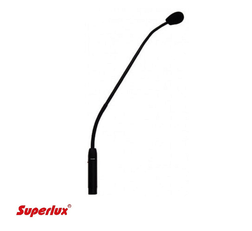 Superlux PRA518AM 18" Double bend gooseneck condenser microphone for s