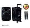(With MCMC) DYNAMAX PRO121 12'' Bluetooth Portable PA System with  2 VHF Handheld Mic/ 1 VHF handheld mic & clip mic With SPS503 Speaker Stand
