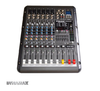 DYNAMAX PW620 6-Channel Powered Mixer