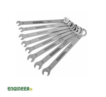 ENGINEER TS04 8-in-1 Combination Spanner Set with very thin shank & head