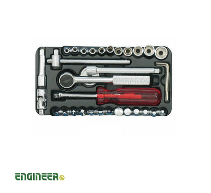 ENGINEER TWS04 Socket Wrench Set Combination of commonly-used sockets and accessories